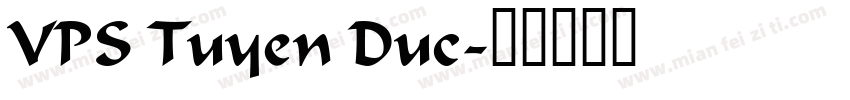 VPS Tuyen Duc字体转换